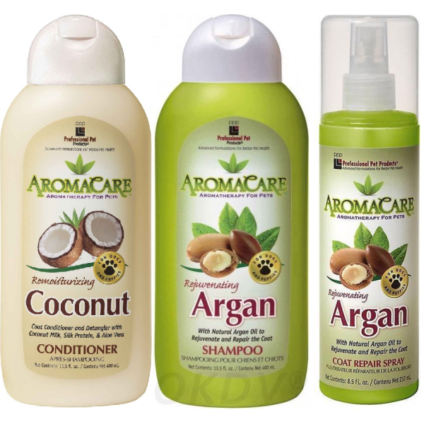 PPP Aanbieding voordeelpakket Aromacare Argan Shampoo, Spray en Coconut Conditioner