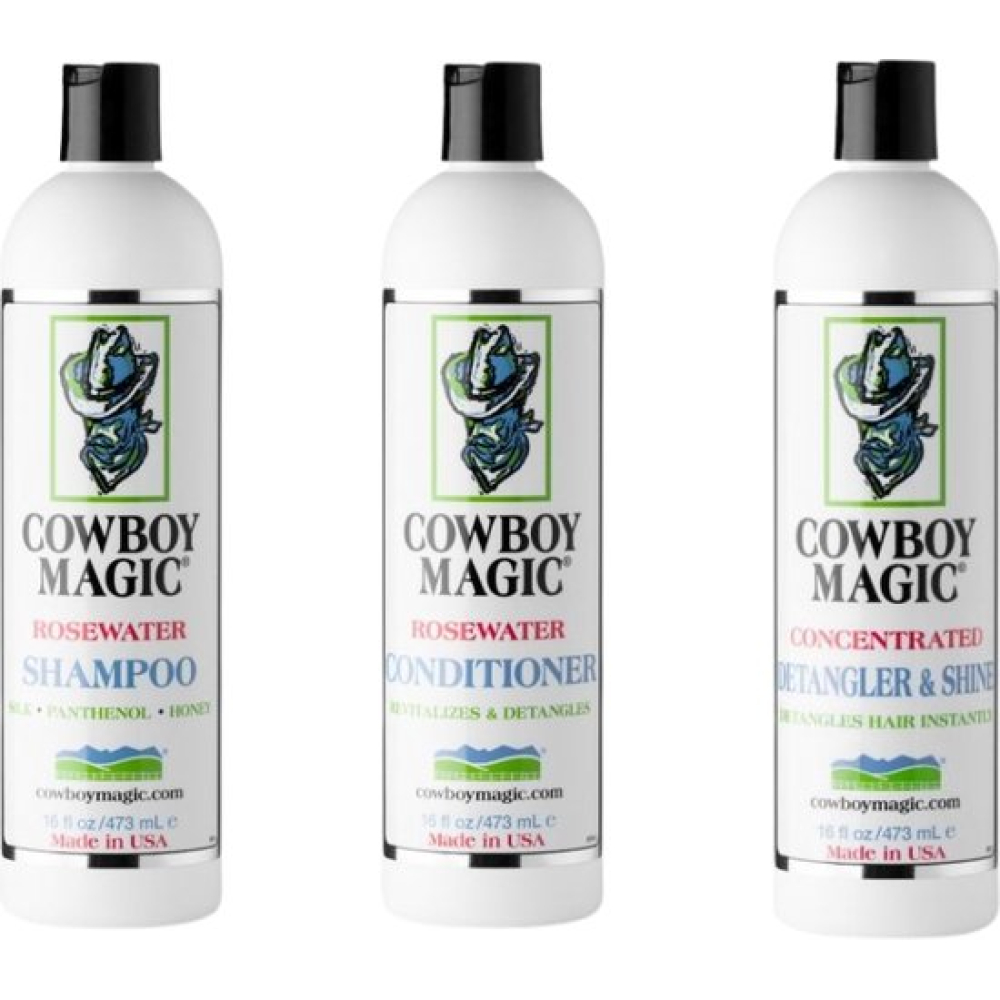 Cowboy Magic Complete Verzorgingsset – Shampoo, Conditioner & Detangler – 3 × 473 ml