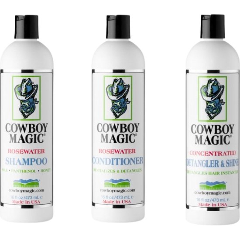 Cowboy Magic Complete Verzorgingsset – Shampoo, Conditioner & Detangler – 3 × 473 ml