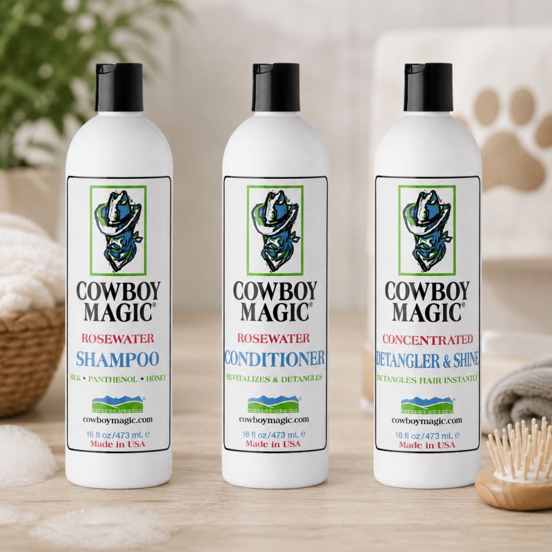 Cowboy Magic Complete Verzorgingsset – Shampoo, Conditioner & Detangler – 3 × 473 ml