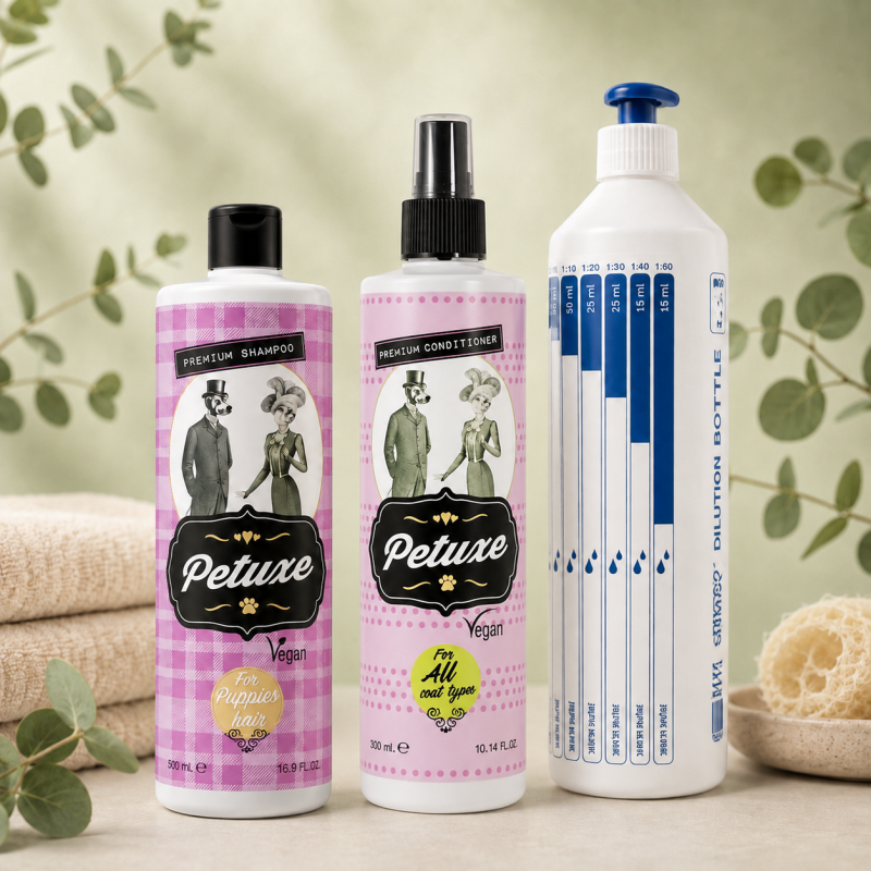Petuxe Puppy Start Set – Complete verzorgingsset voor puppy's en jonge honden