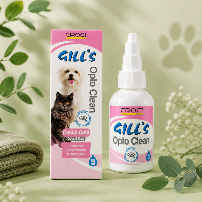 Gill's Opto Clean 50 ml – Oogreiniger voor Hond & Kat