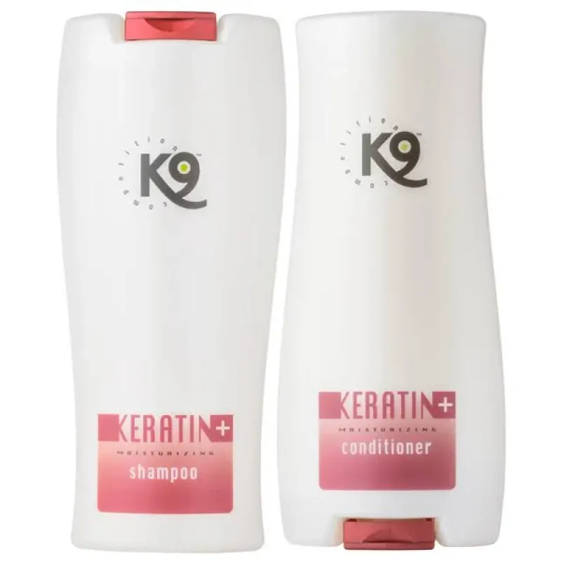 K9 Keratin Hydraterende Verzorgingsset voor Droge en Beschadigde Vachten 300ml