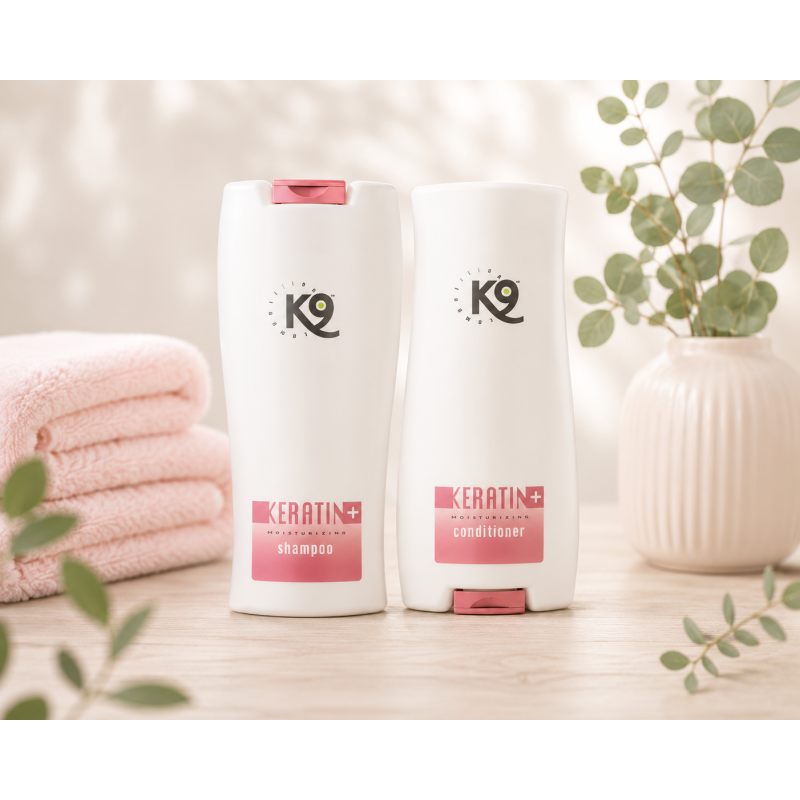 K9 Keratin Hydraterende Verzorgingsset voor Droge en Beschadigde Vachten 300ml