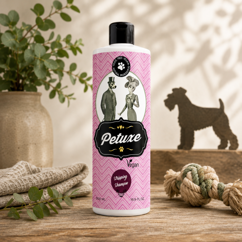 Petuxe Stripping Shampoo 500 ml – Professionele shampoo voor ruwharige honden