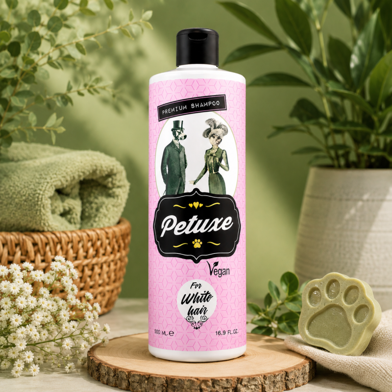 Petuxe White Hair Shampoo 500 ml – Voor witte en lichte vachten