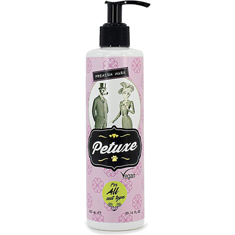 petuxe premium mask vegan voor honden alle haar types 300ml for all types