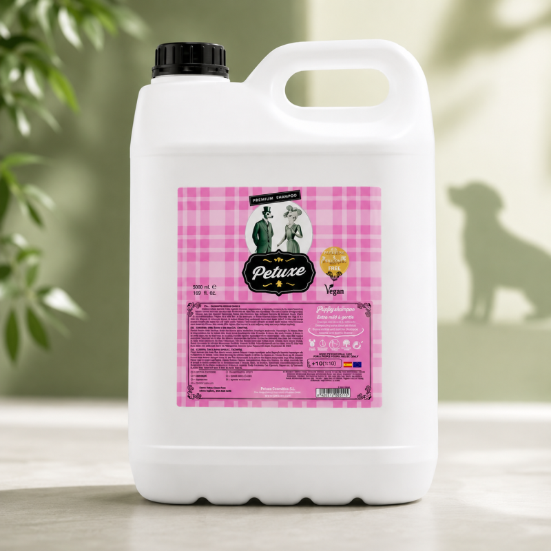 Petuxe Puppy Shampoo 5 Liter – Milde Professionele Puppy Shampoo