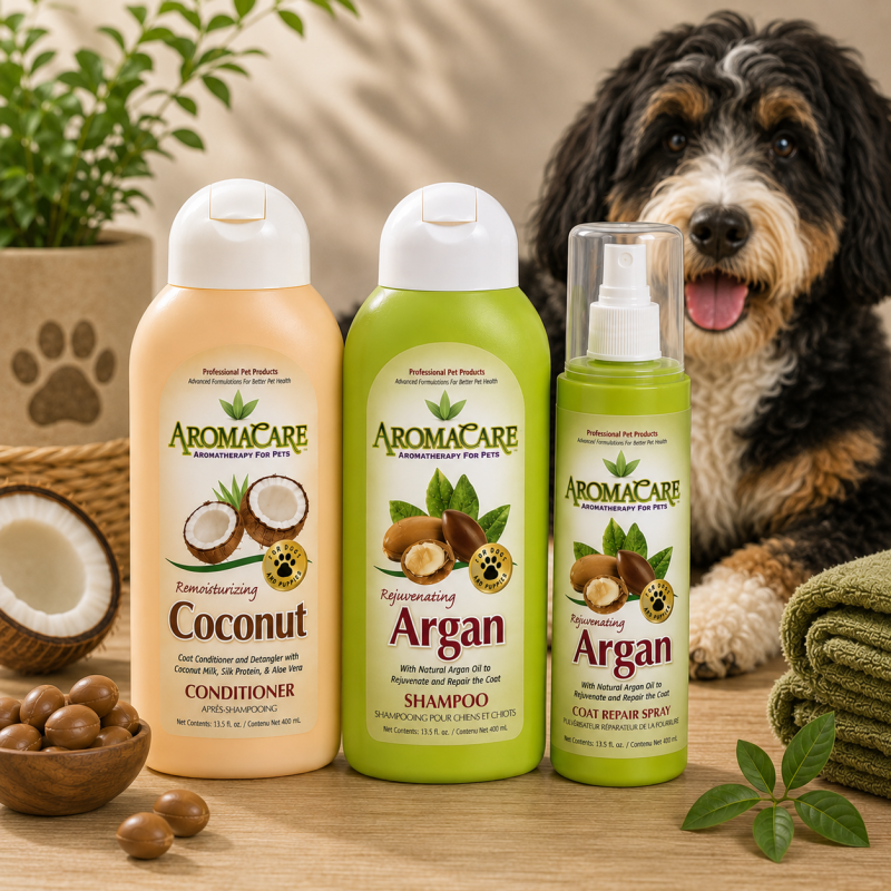 PPP Aanbieding voordeelpakket Aromacare Argan Shampoo, Spray en Coconut Conditioner