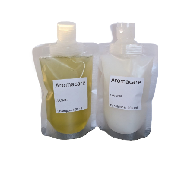 PPP Aromacare Probeerset – Argan Shampoo (100 ml), Coconut Conditioner (100 ml) 