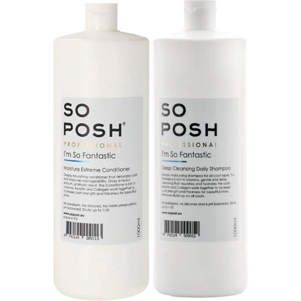 So Posh Hondenshampoo en conditioner set 1000 ml/1 liter