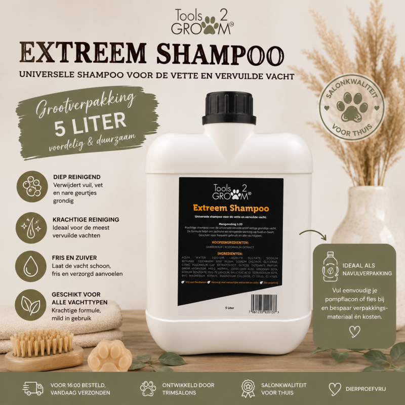 Tools-2-Groom Extreem Hondenshampoo 5 Liter 