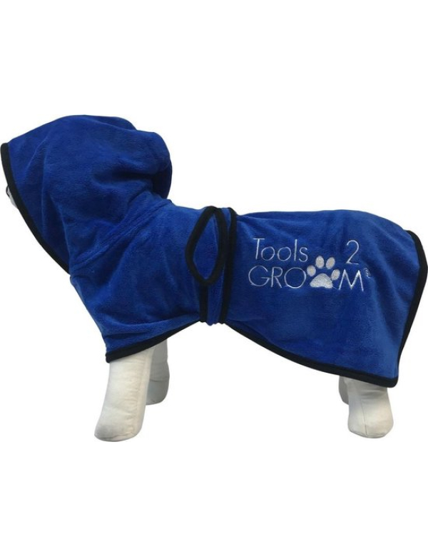 Tools-2-Groom Badjas voor Honden met Capuchon L Tools-2-Groom Badjas voor Honden met Capuchon L