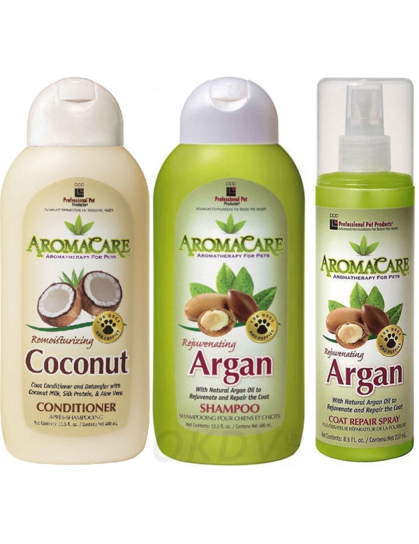 PPP Aanbieding voordeelpakket Aromacare Argan Shampoo, Spray en Coconut Conditioner