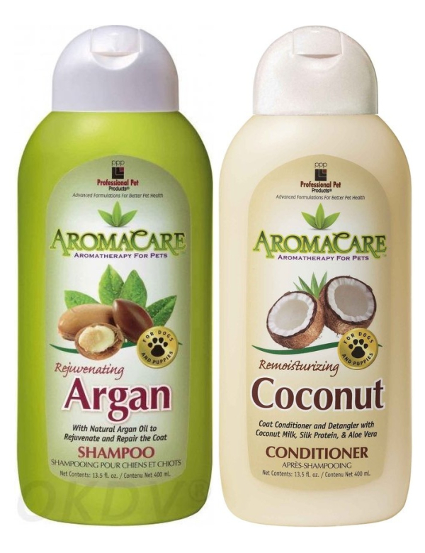 PPP AromaCare Argan Hondenshampoo & AromaCare Coconut Milk Conditioner Voordeelbundel
