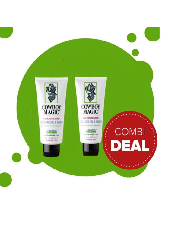 COMBIDEAL****Cowboy Magic Detangler & Shine 2 x 118ml****COMBIDEAL COMBIDEAL****Cowboy Magic Detangler & Shine 2 x 118ml****COMBIDEAL