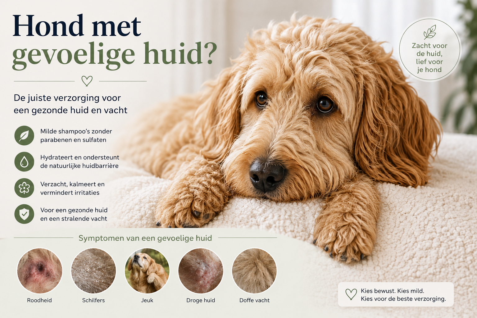 Beste shampoo gevoelige huid hond