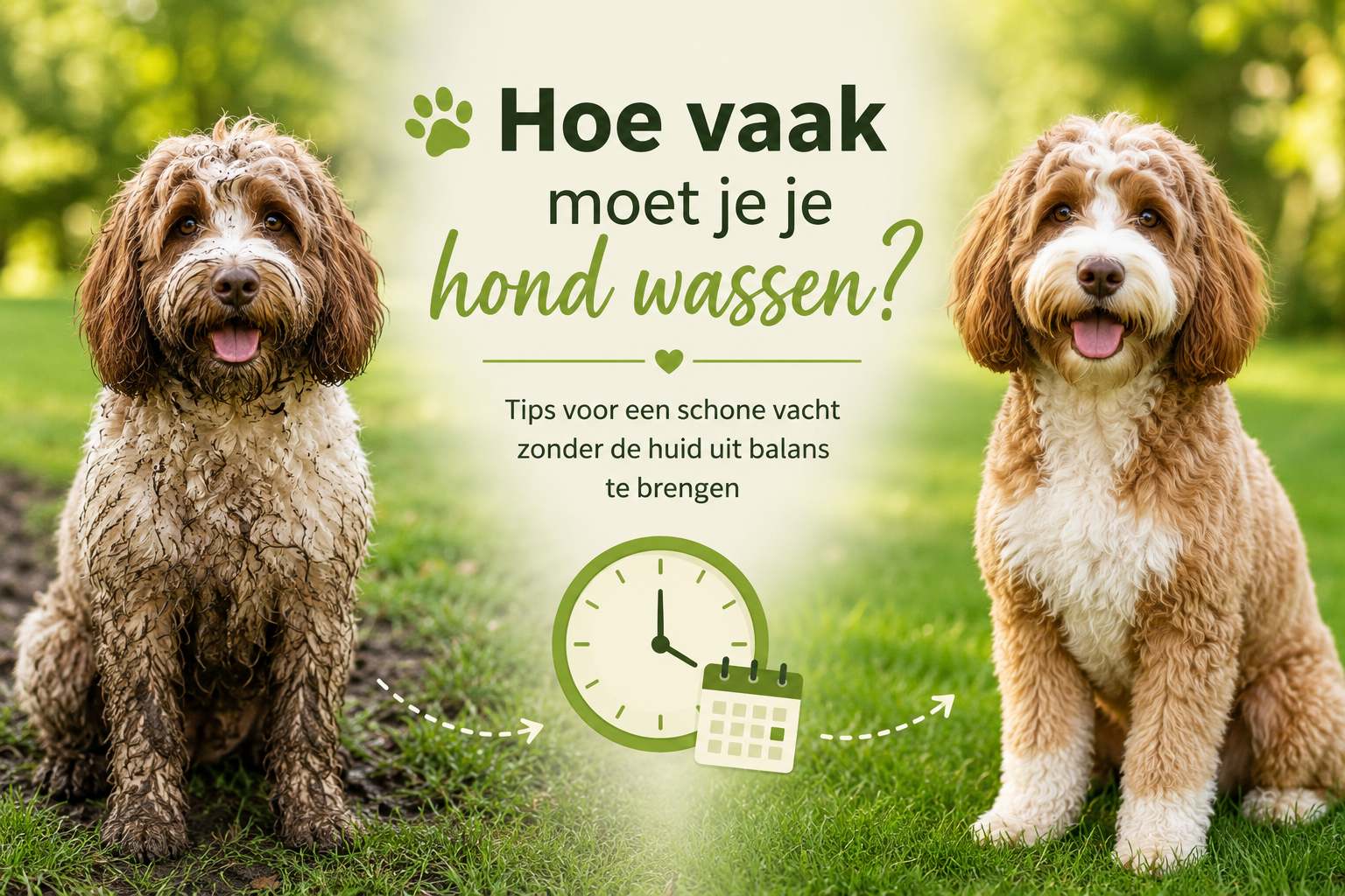 Hoe vaak moet je je hond wassen?
