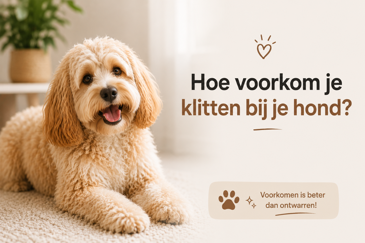 ✂️ Hoe voorkom je klitten bij je hond?